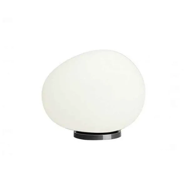 Gregg Midi Tischlampe aus Glas (Graphit) 