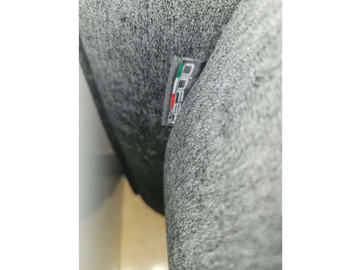 Letto matrimoniale contenitore in tessuto nero, Ninfea 3