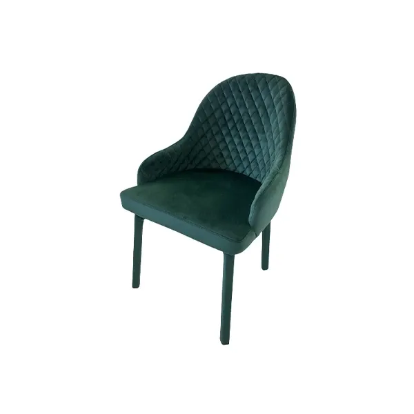 Swivel armchair in Forest green velvet, MD Work image