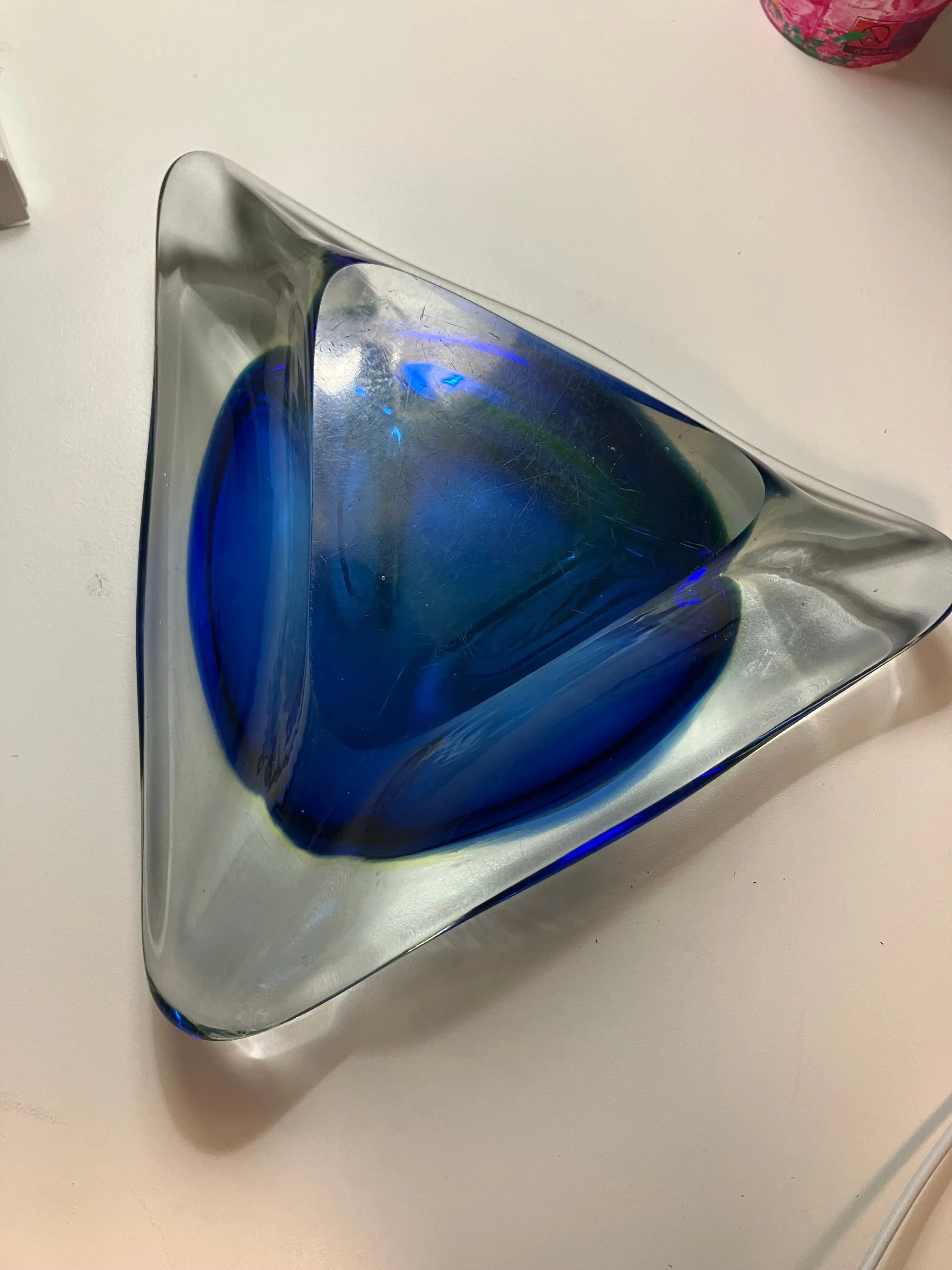Murano glass ashtray from the Sommersi series 1