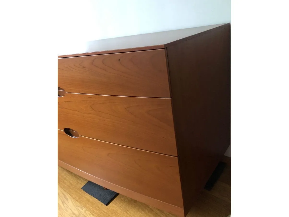 Cassettiera bombata con 6 cassetti in legno (marrone), FIMES 