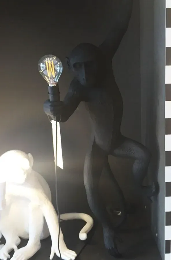 The Monkey Lamp (Hanging Left Black) 2