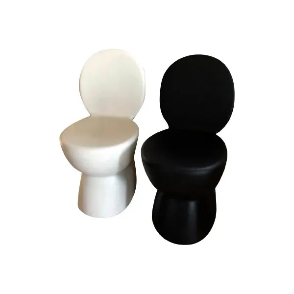 Set of 2 Everyday chairs in plastic (black and white), Myyour image