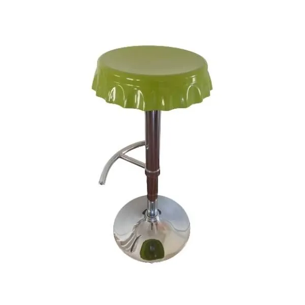 Adjustable green bar stool, Tomasucci image