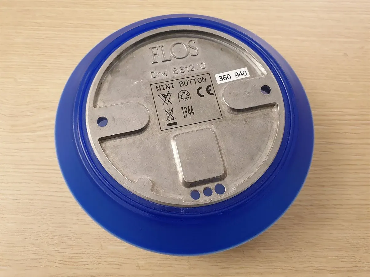 Lampada da parete o soffitto Mini Button (bianco-blu), Flos 3