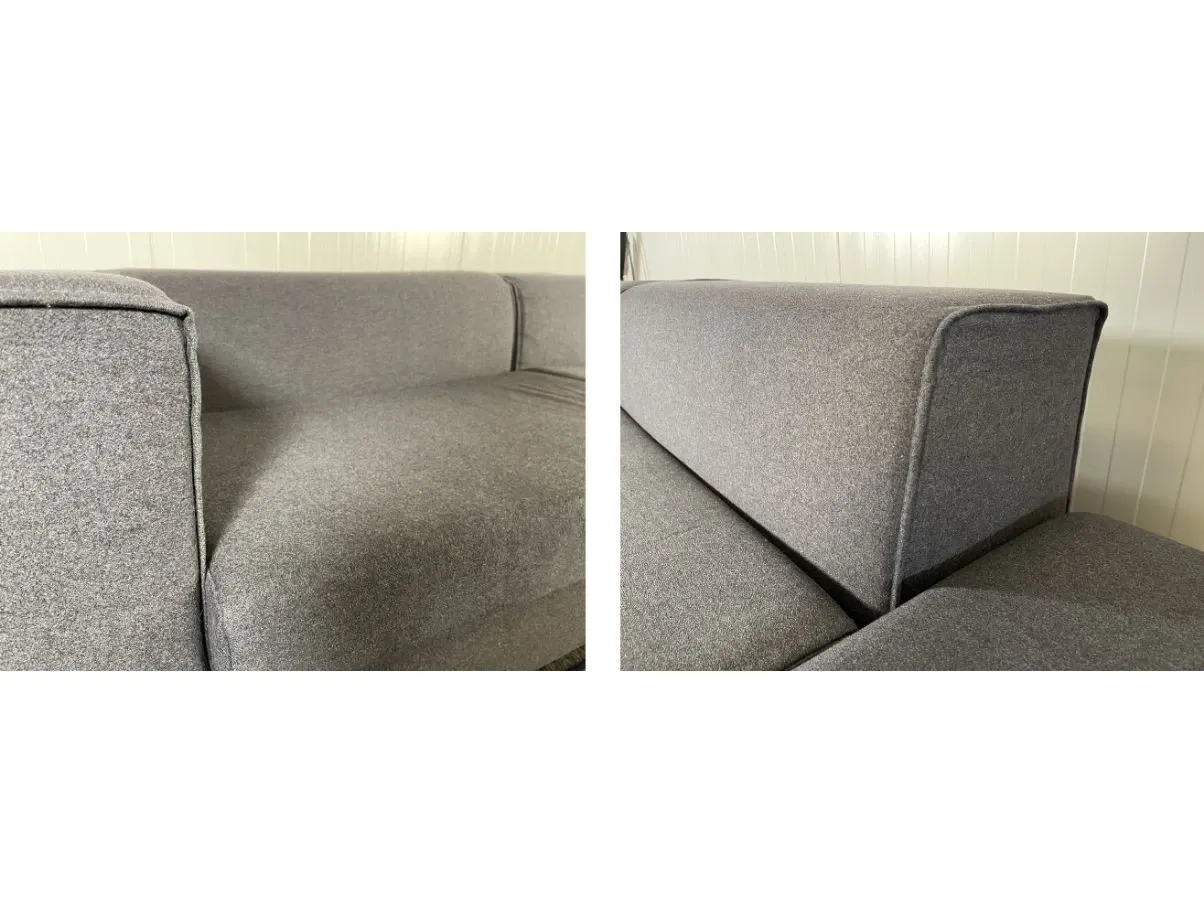 Divano Modular in lana cotta Kvard grigio di Jasper Morrison 5