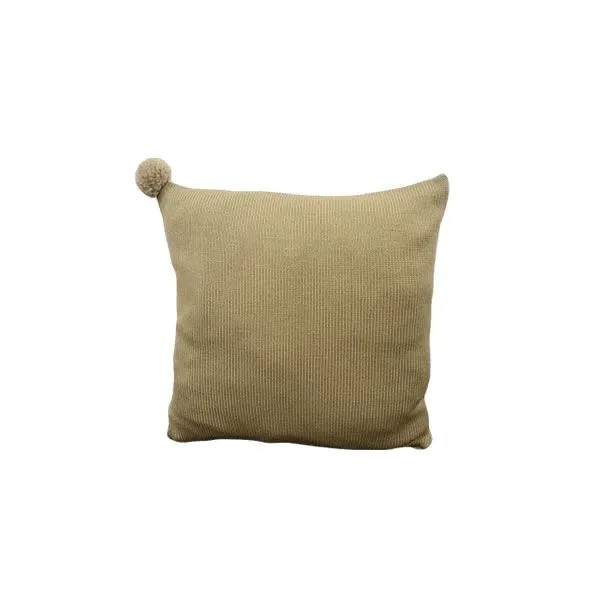 Cuscino Pon Pon Mod. 1 lana merinos (beige), Ivano Redaelli 