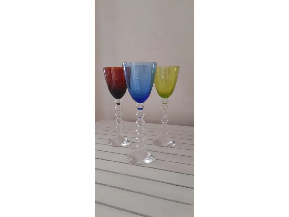 Set 6 bicchieri Vega in vetro multicolor, Baccart 1