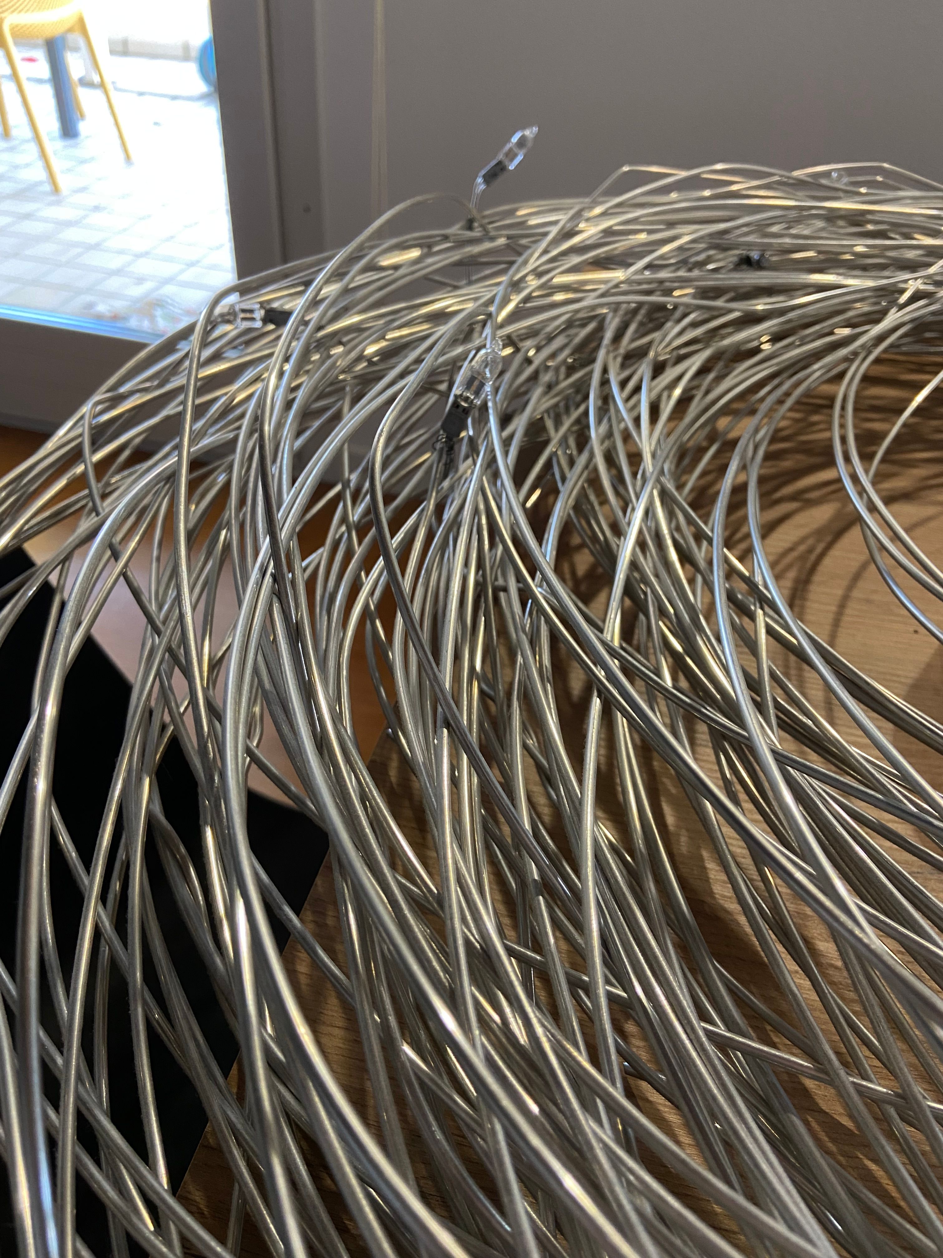 Hängelampe Confusione Pl100 aus Aluminium von Luigi Ranica Details