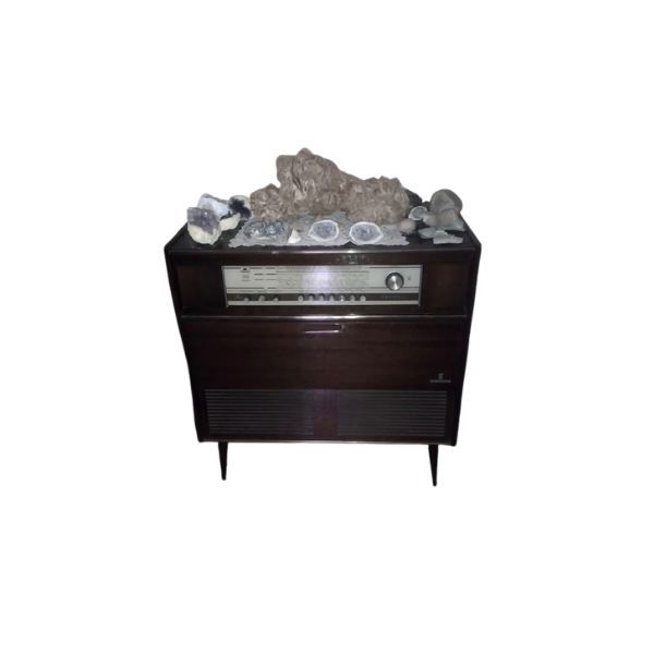 Cabinet with radio and record player (60s), Grundig image