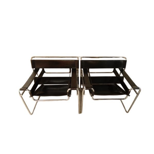 Image of Set 2 poltrone Wassily Marcel Breuer, Bononia