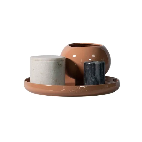 Coffe Table set in ceramic, stone and marble, Bloomingville image