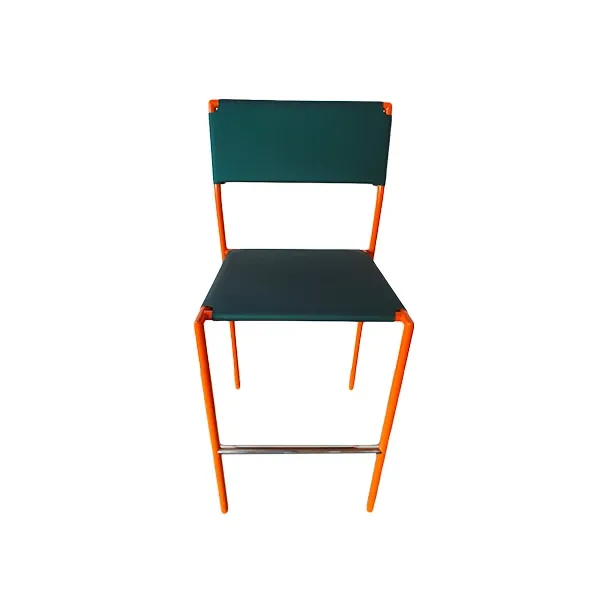 Maggiolona stool in metal and plastic (green), YDF image