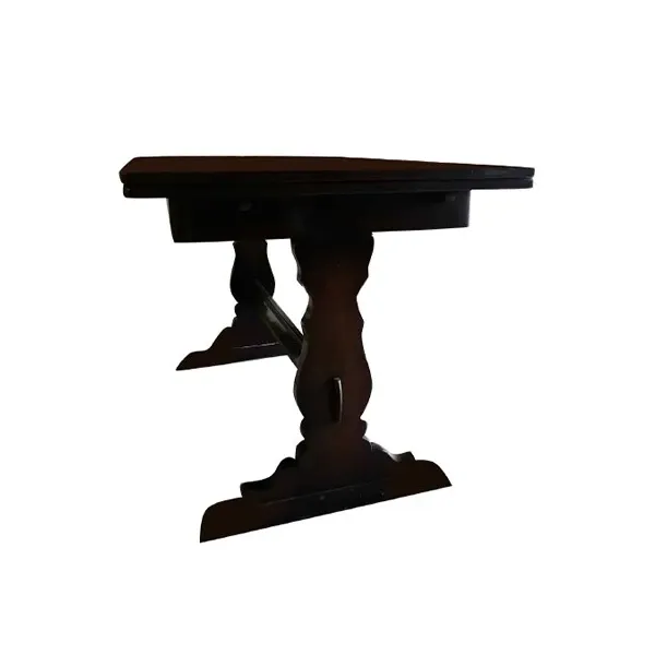 Rectangular extendable vintage wooden table image