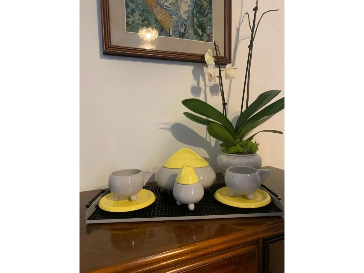 Set colazione in ceramica bicolore, MAS  2