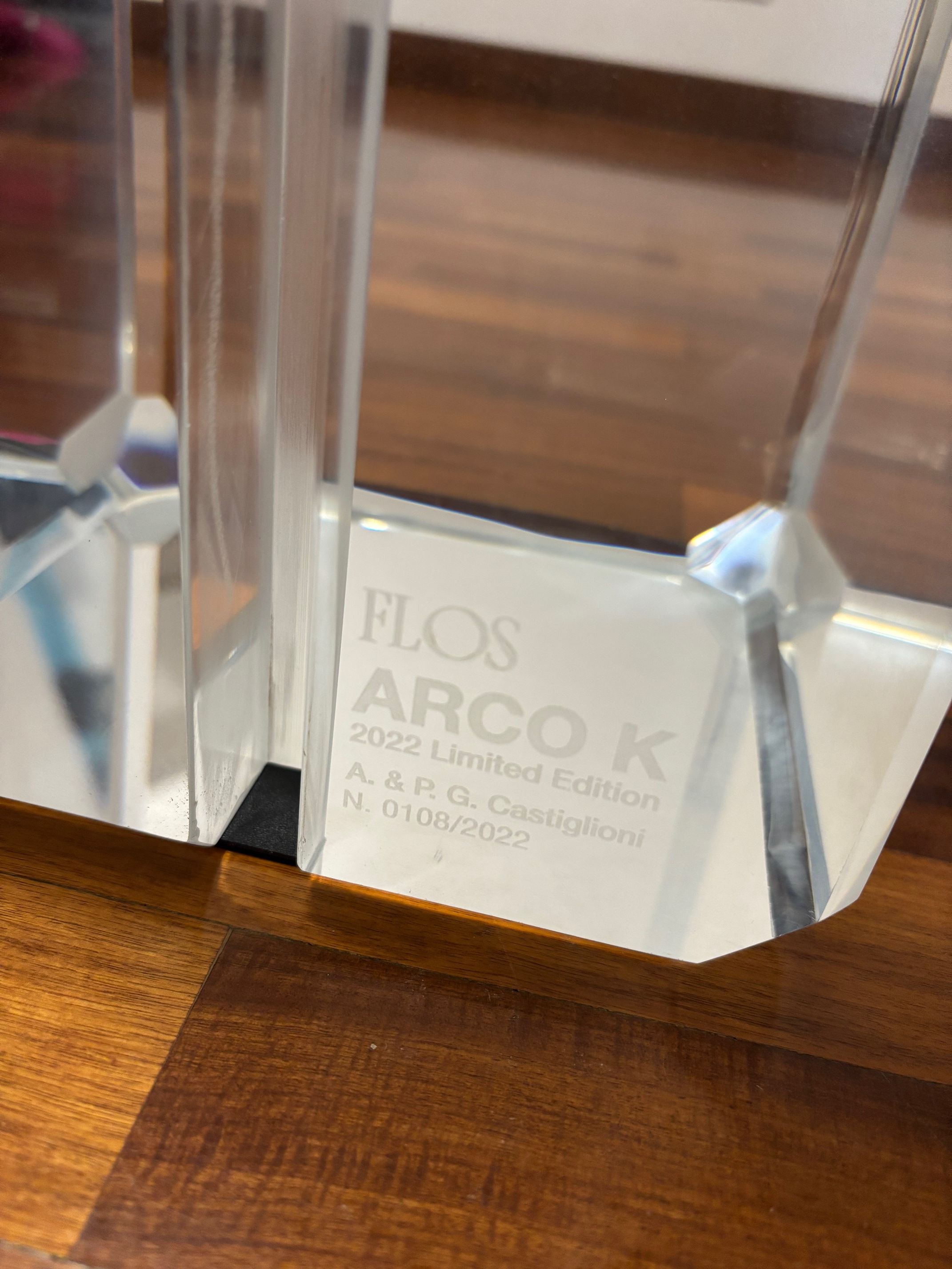 Stehleuchte Arco K von Achille und Pier Giacomo Castiglioni Brand