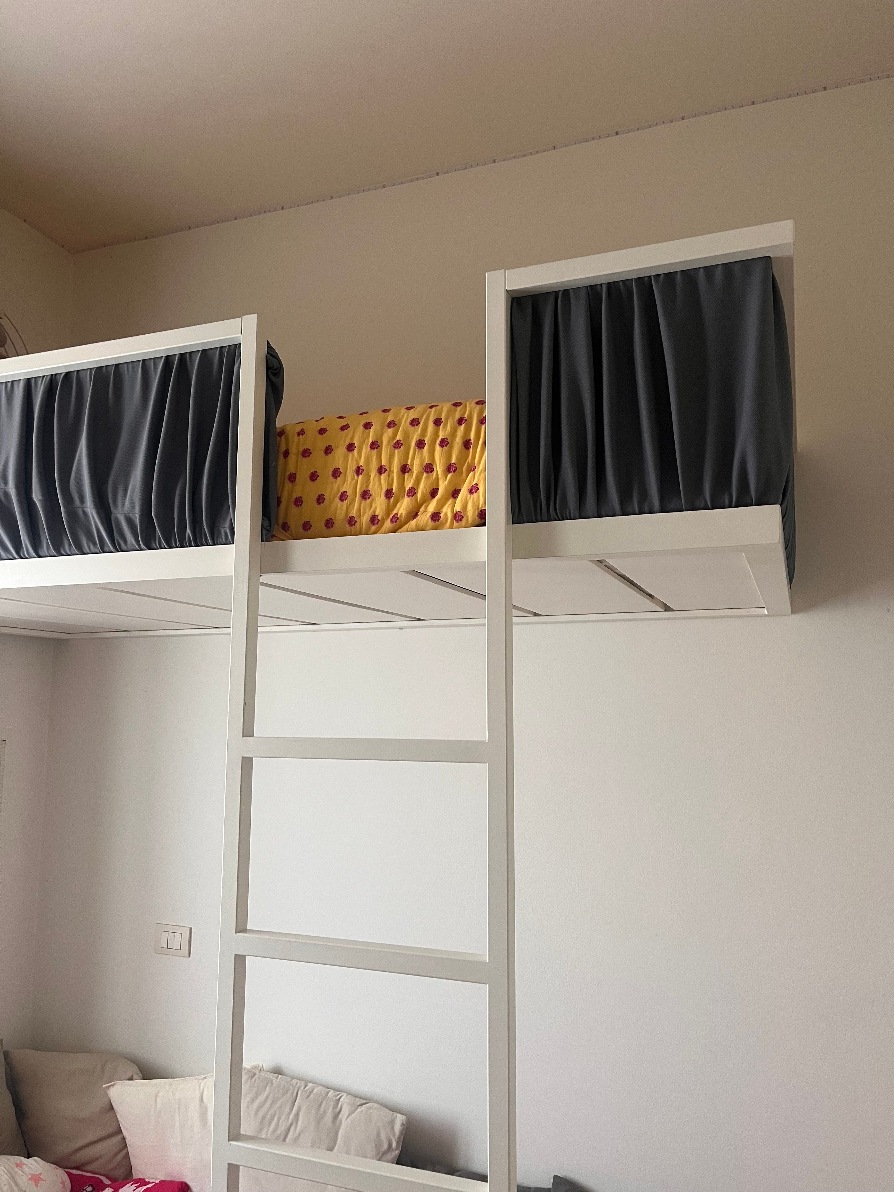 Letto singolo Lagolinea Weightless in legno laccato (bianco) Main