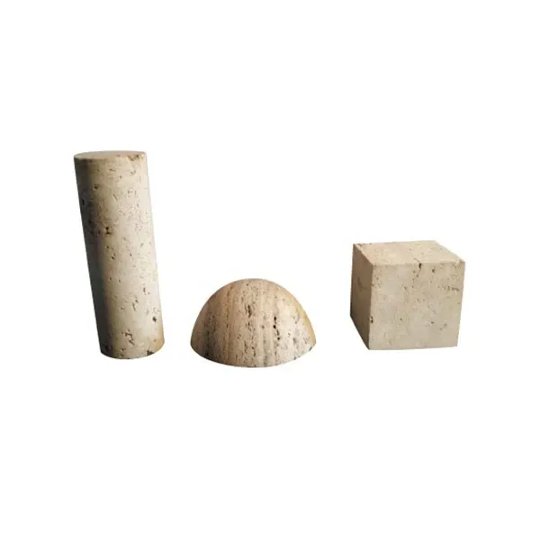 Geometrie sculptures in travertine stone, UP&UP image