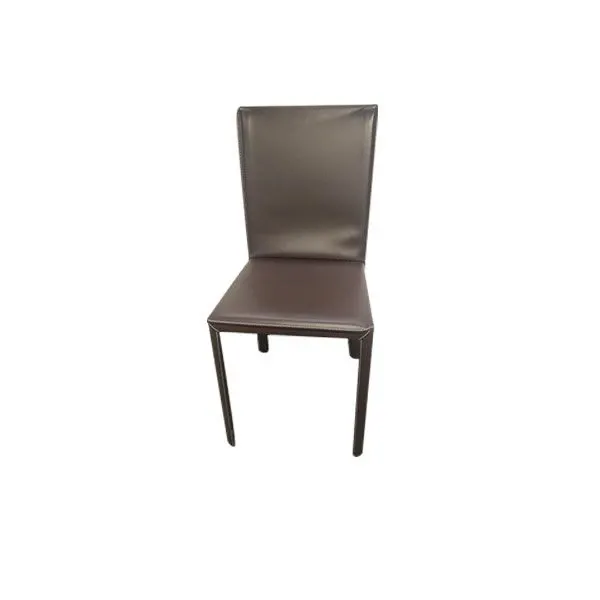 S380 City chair covered in leather (brown), Ozzio image