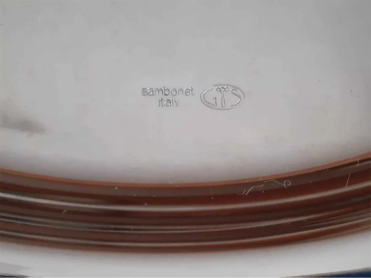 Set of 12 Contour presentation plates in stainless steel 2