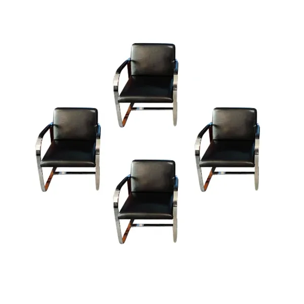 Set of 4 Brno armchairs by Mies van der Rohe, Knoll image