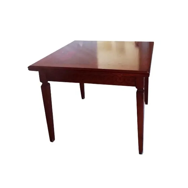 Square extendable wooden table, Faber image