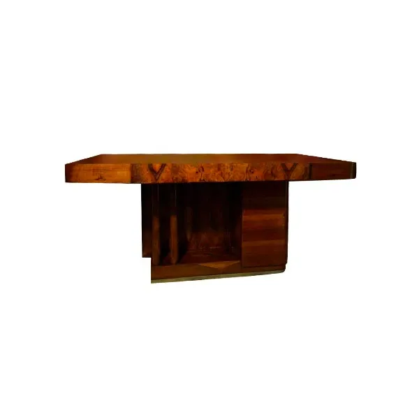 Decó style table in briar walnut (1930s) image