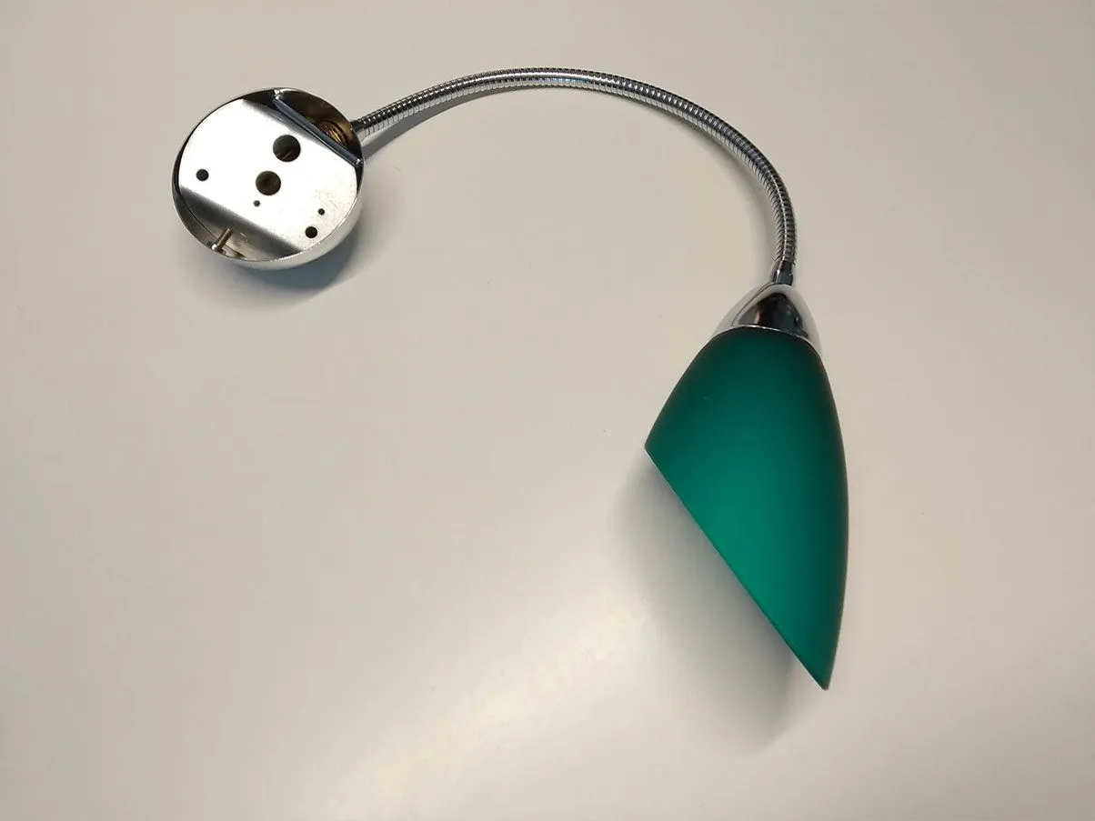 Lampada da parete Poli Pò A1 in vetro (verde), De Majo 2