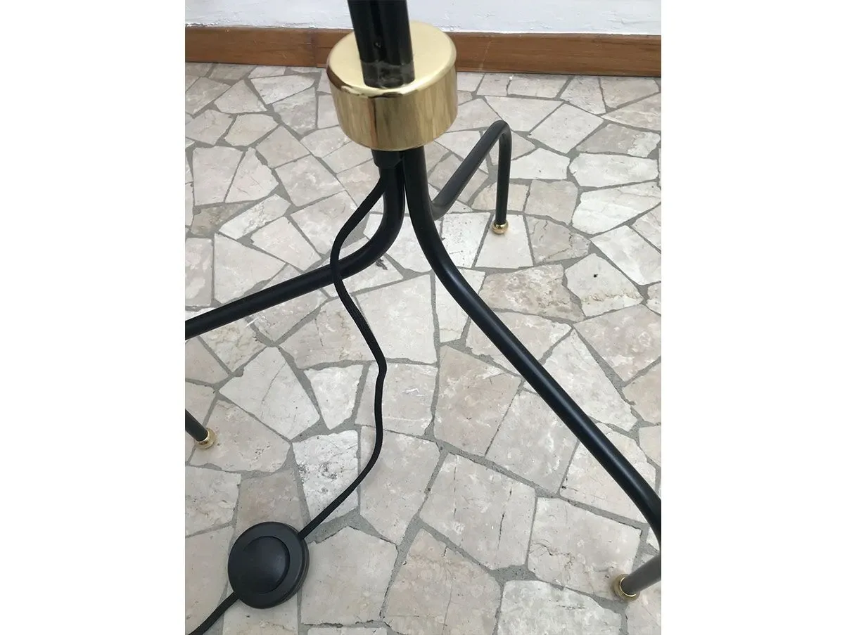 Lampada da terra 2599 in metallo e tessuto, Svenskt Tenn 2