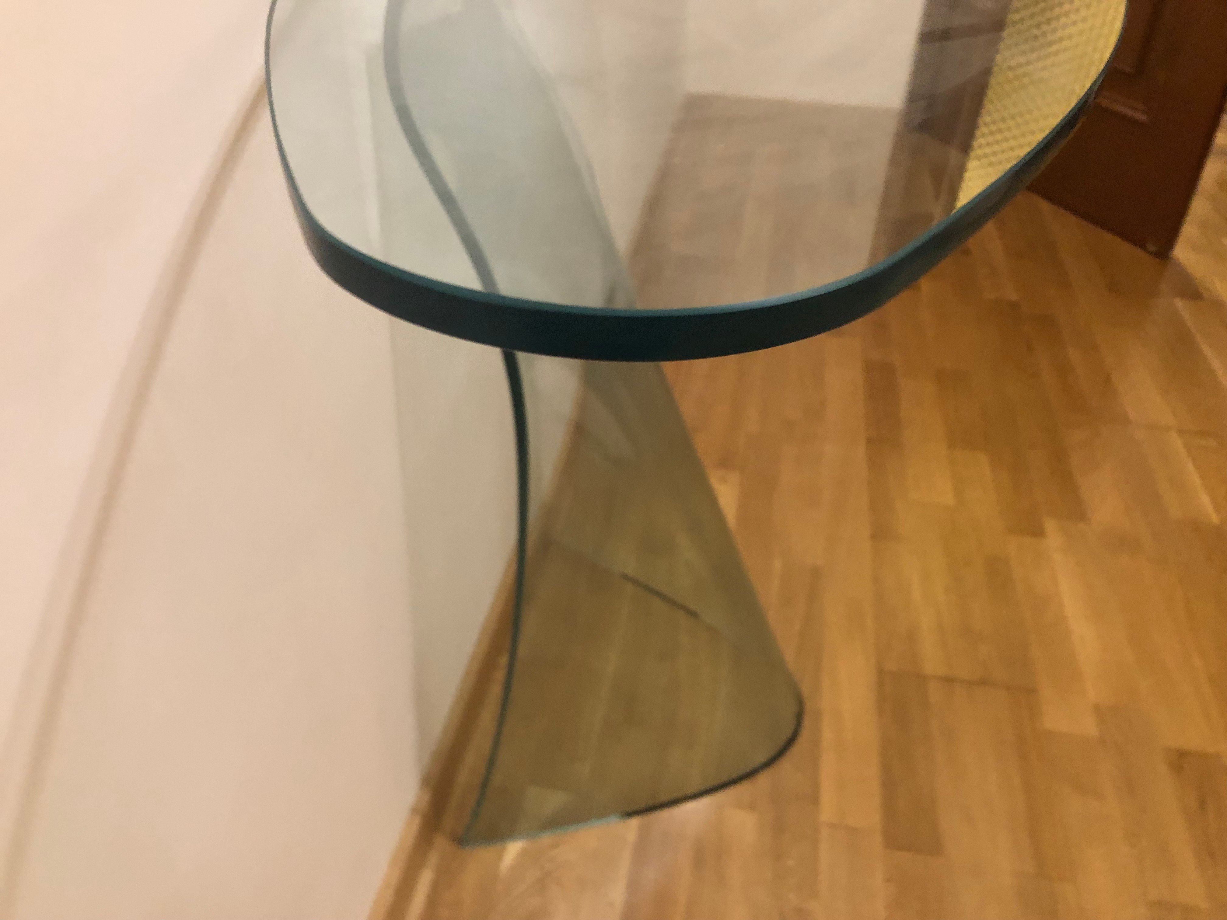 Dama console in tempered glass 7