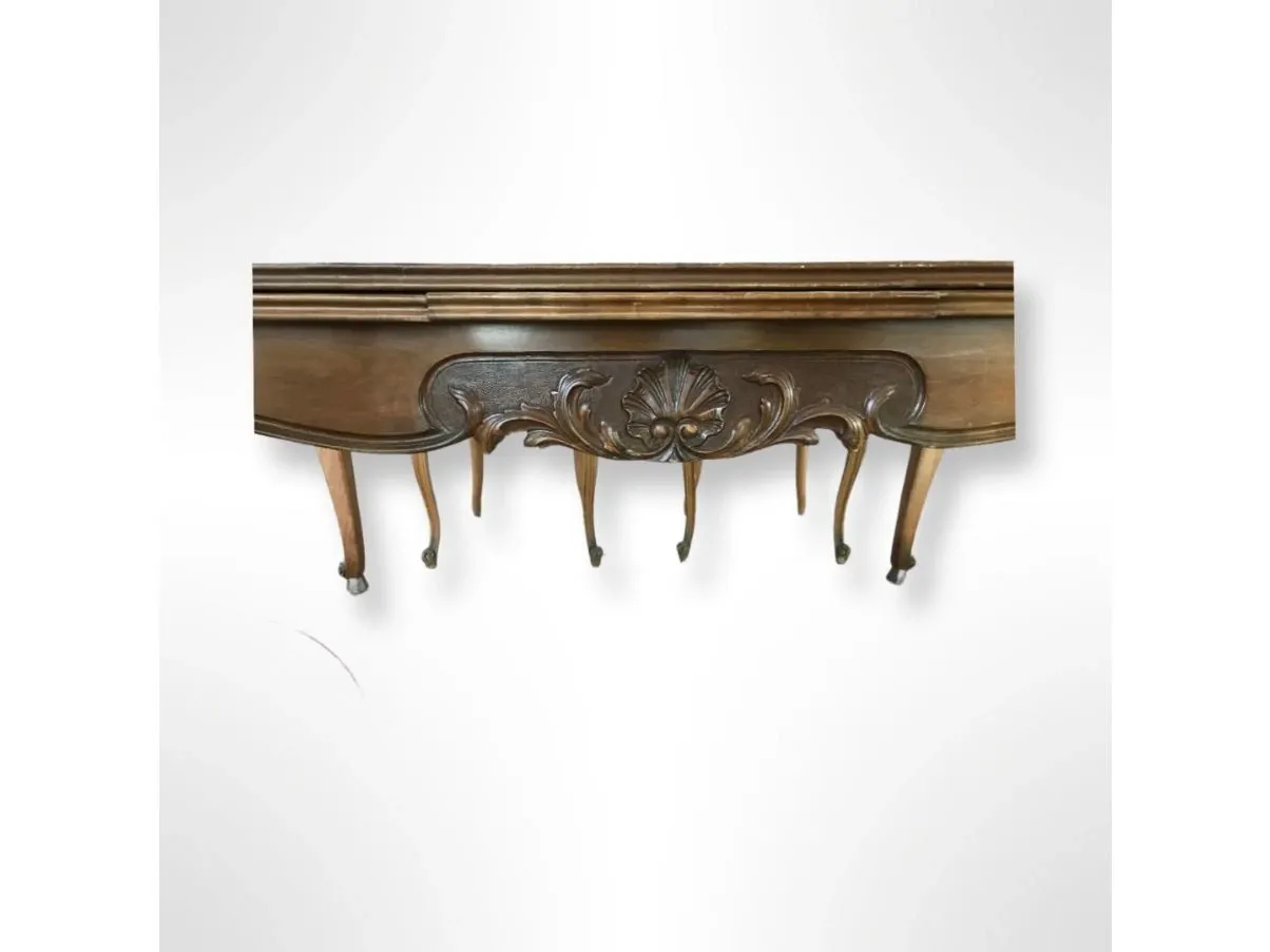 Tavolo in legno marrone vintage ('800), 4