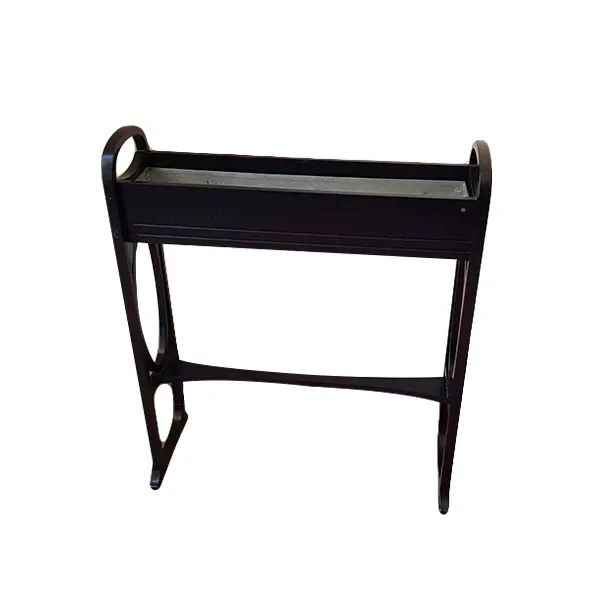 Rectangular planter in lacquered wood (black), Thonet image