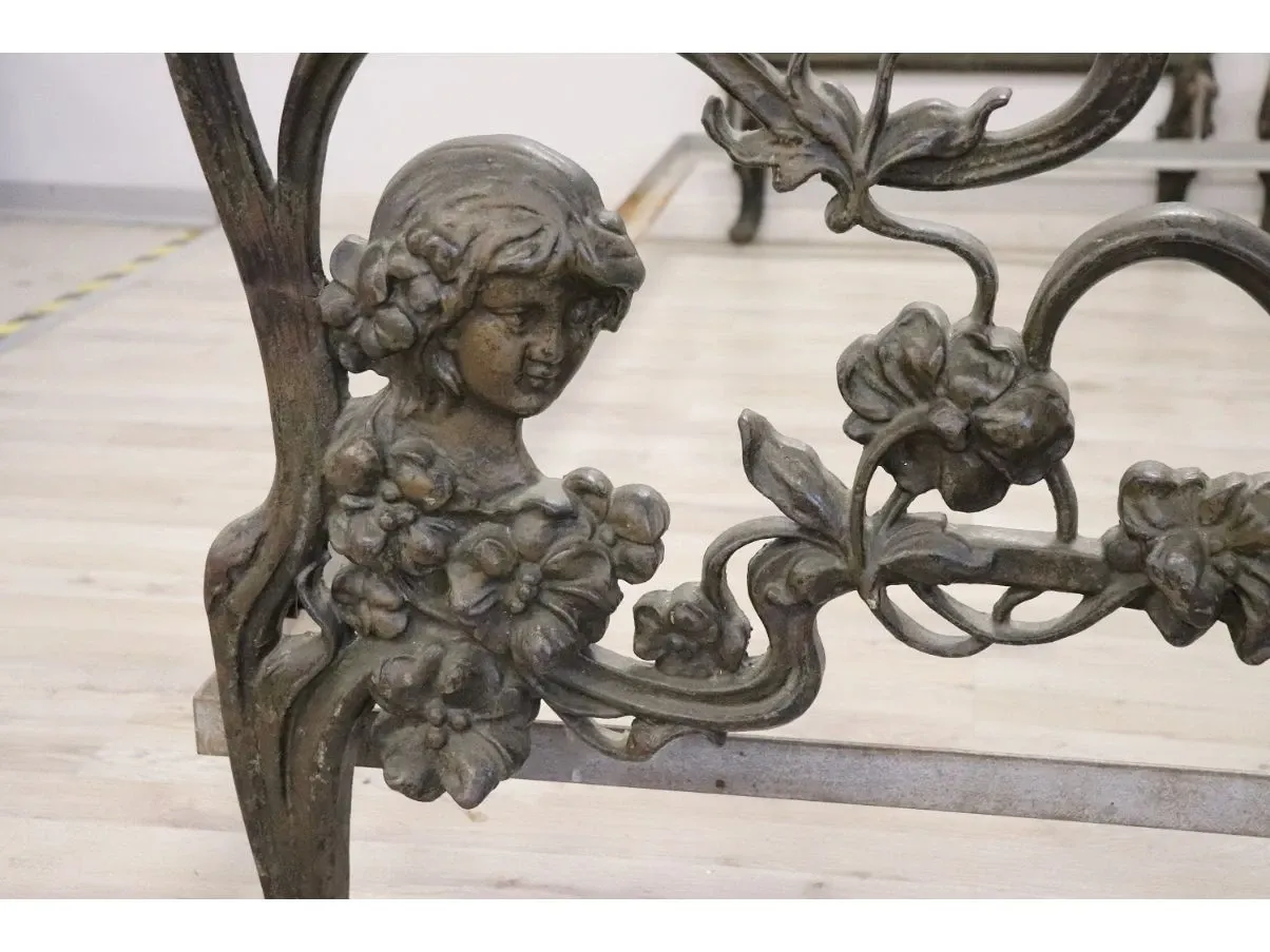 Vintage cast iron double bed ('800) 3