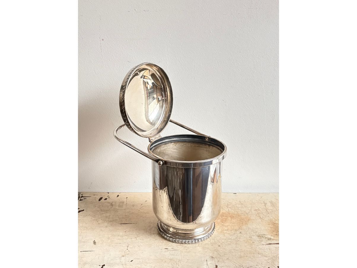 Aldo Tura Eiseimer Silber 1960er Vintage Main