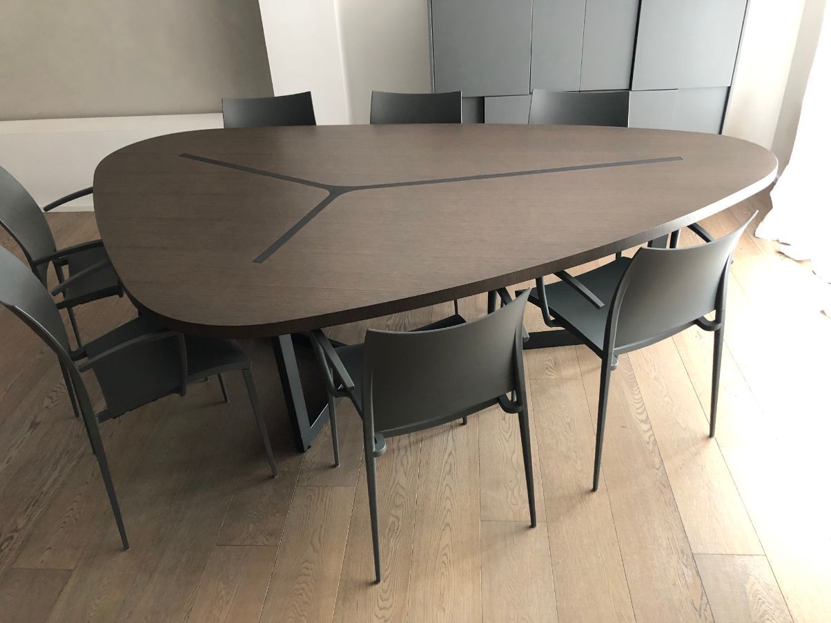 Seven oak table Side