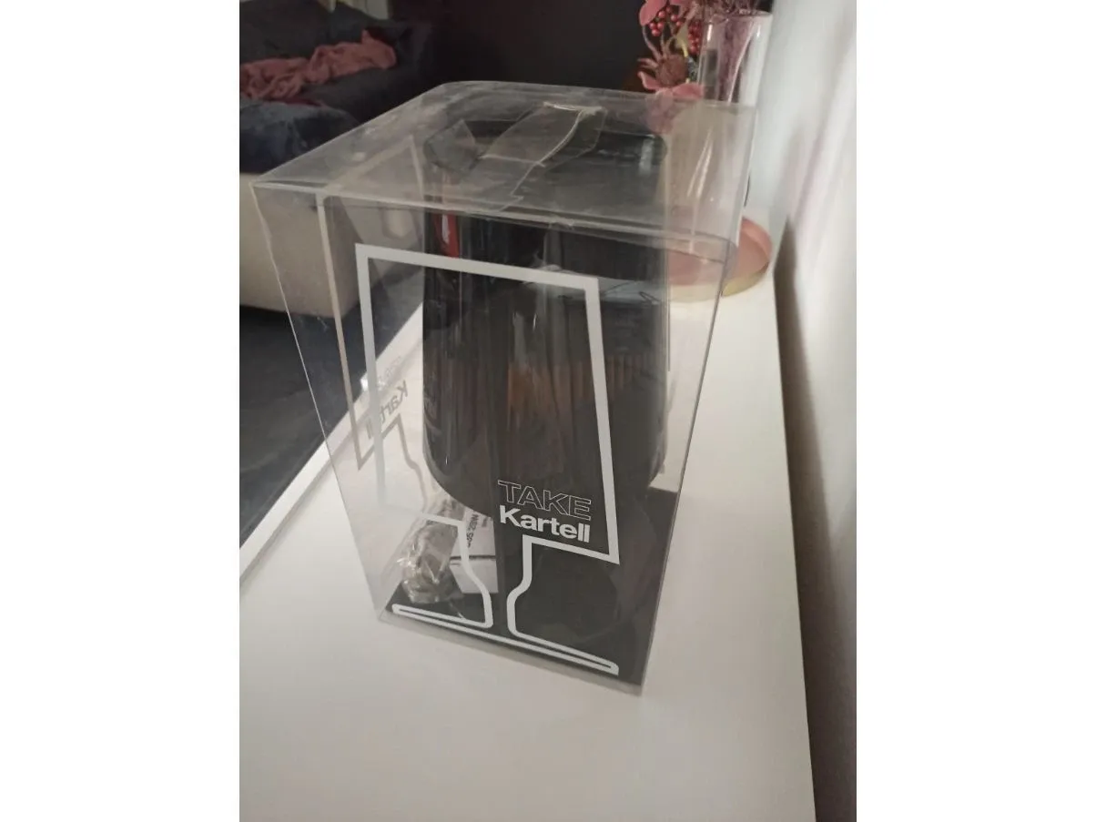 Set 2 lampade da tavolo Take nera, Kartell 6