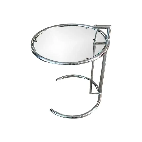 Iconic steel side table by Eileen Gray, Sigerico 1