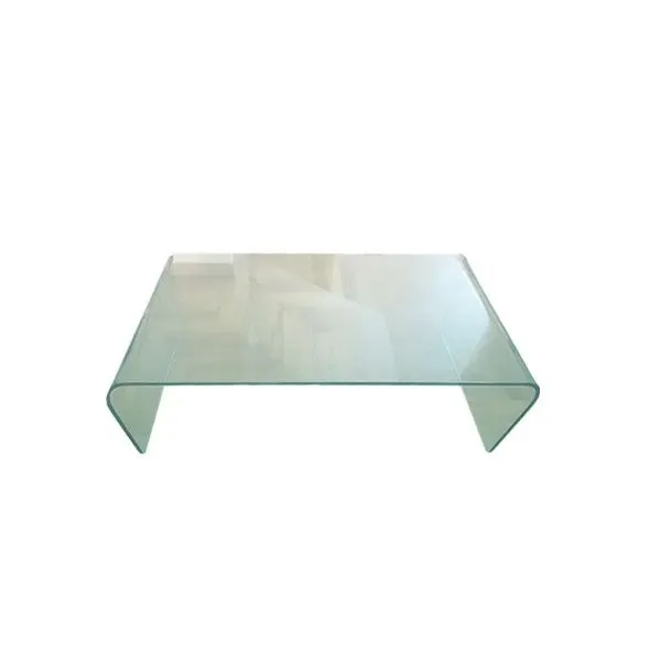 Vintage grey tempered slass coffee table (1990s) image