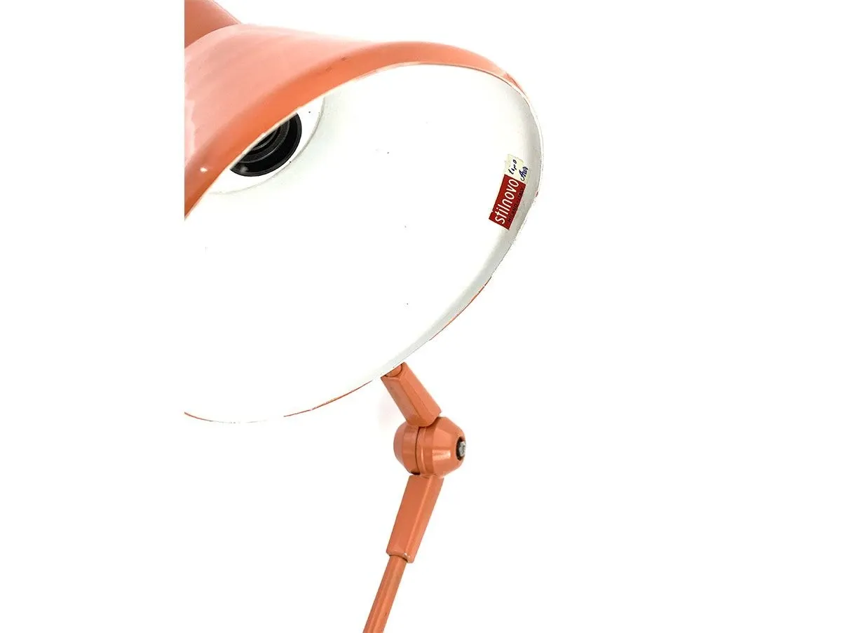 Vintage Aure table lamp in aluminum (pink) 4