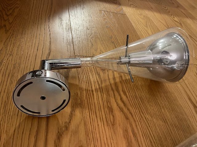 Set di 3 lampade da parete Flute di Franco Raggi Defects