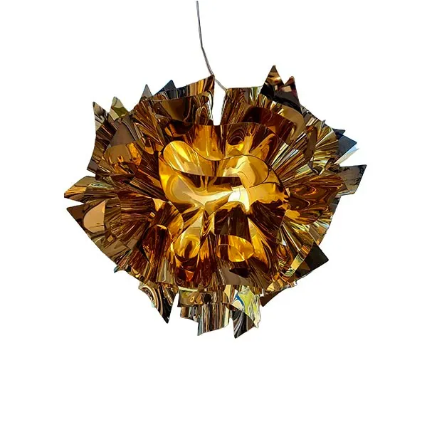 Large veli pendant lamp in plastic (golden), Slamp image