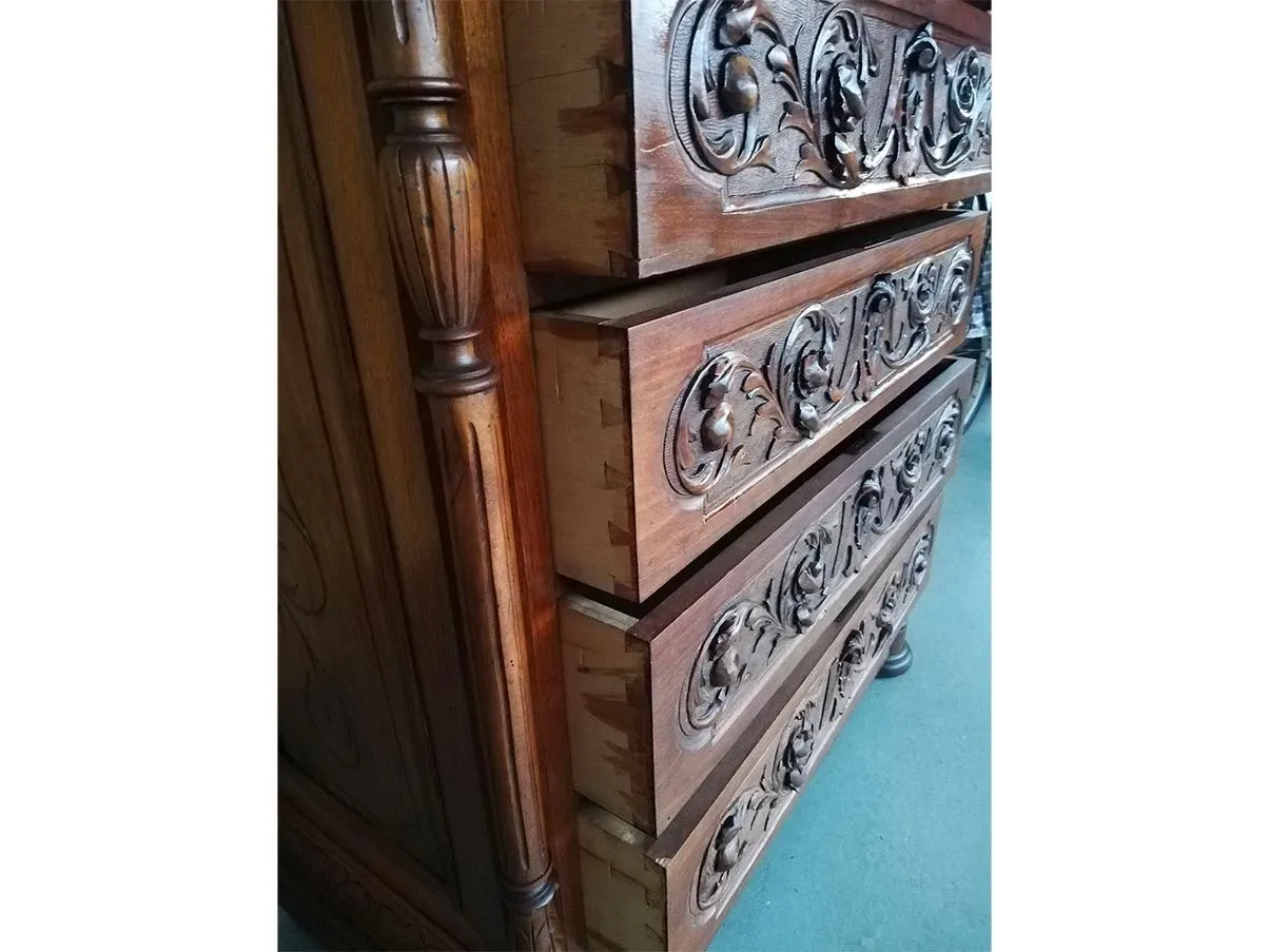 Lucania antique wooden cabinet, 4