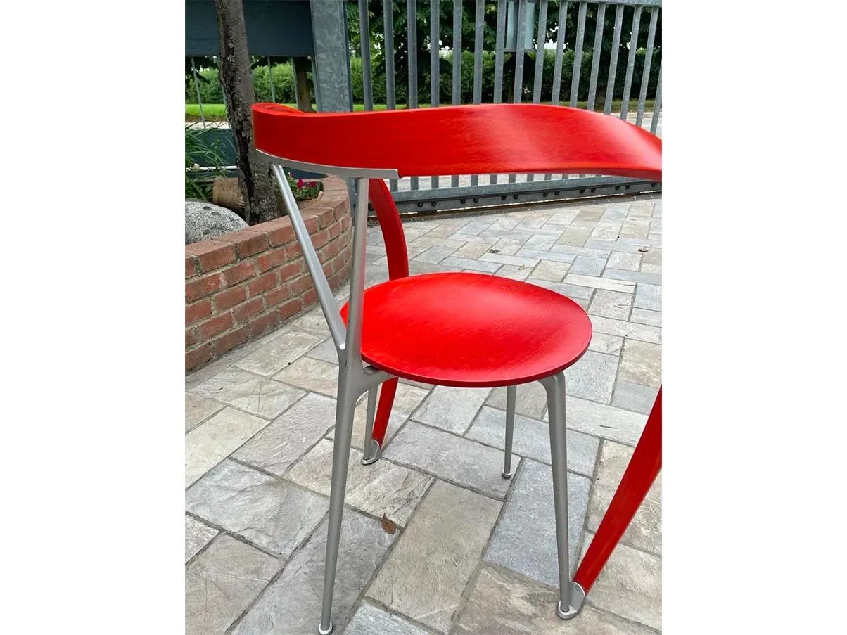 Sedia Revers in alluminio rosso, Cassina 2