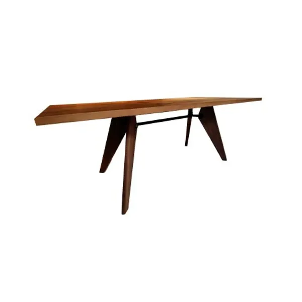 Solvay table in solid wood and steel, Vitra image