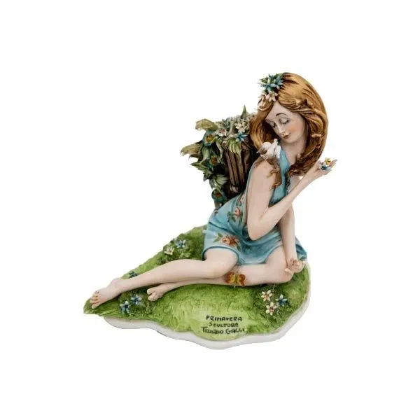 Scultura Primavera vintage in ceramica (anni '50), Tiziano Galli 