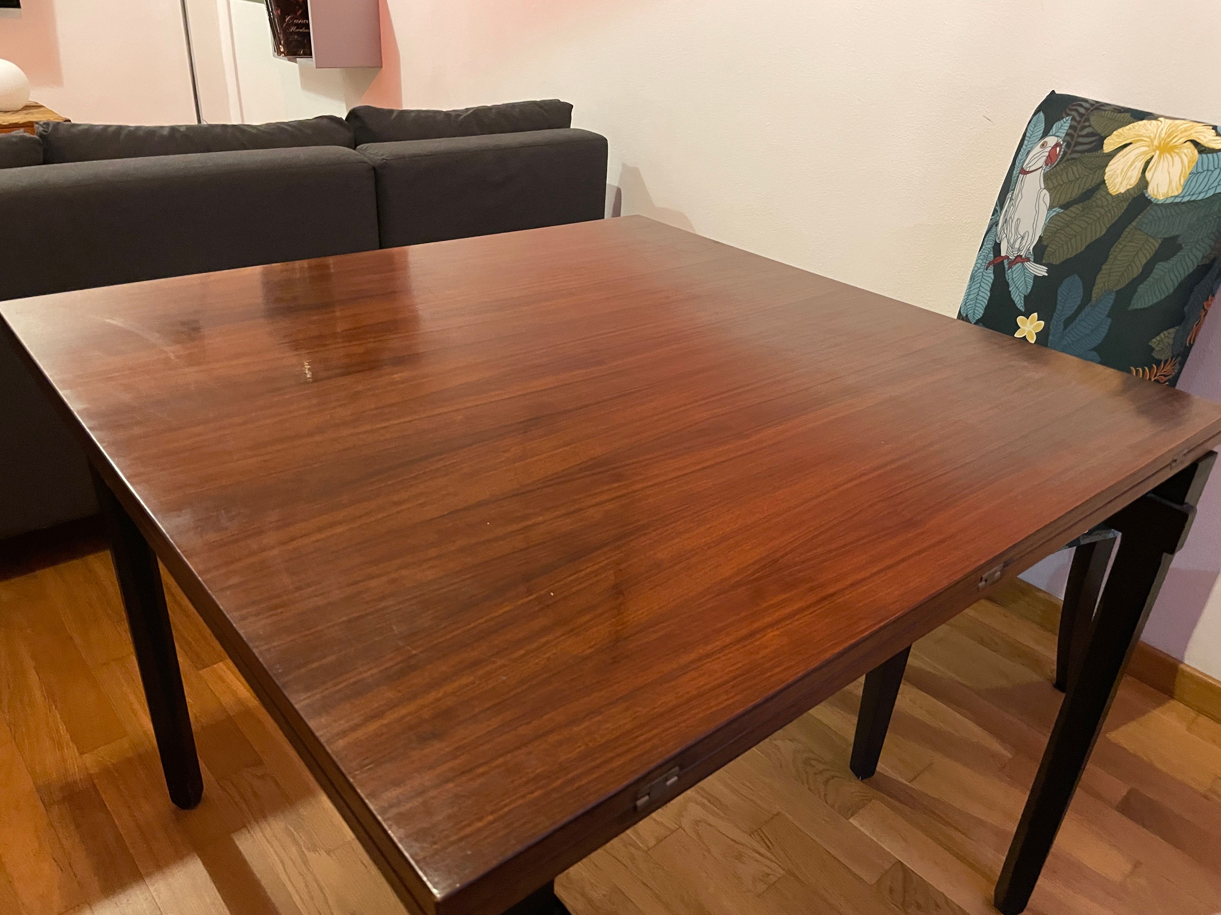 Tavolo allungabile vintage in legno  Front