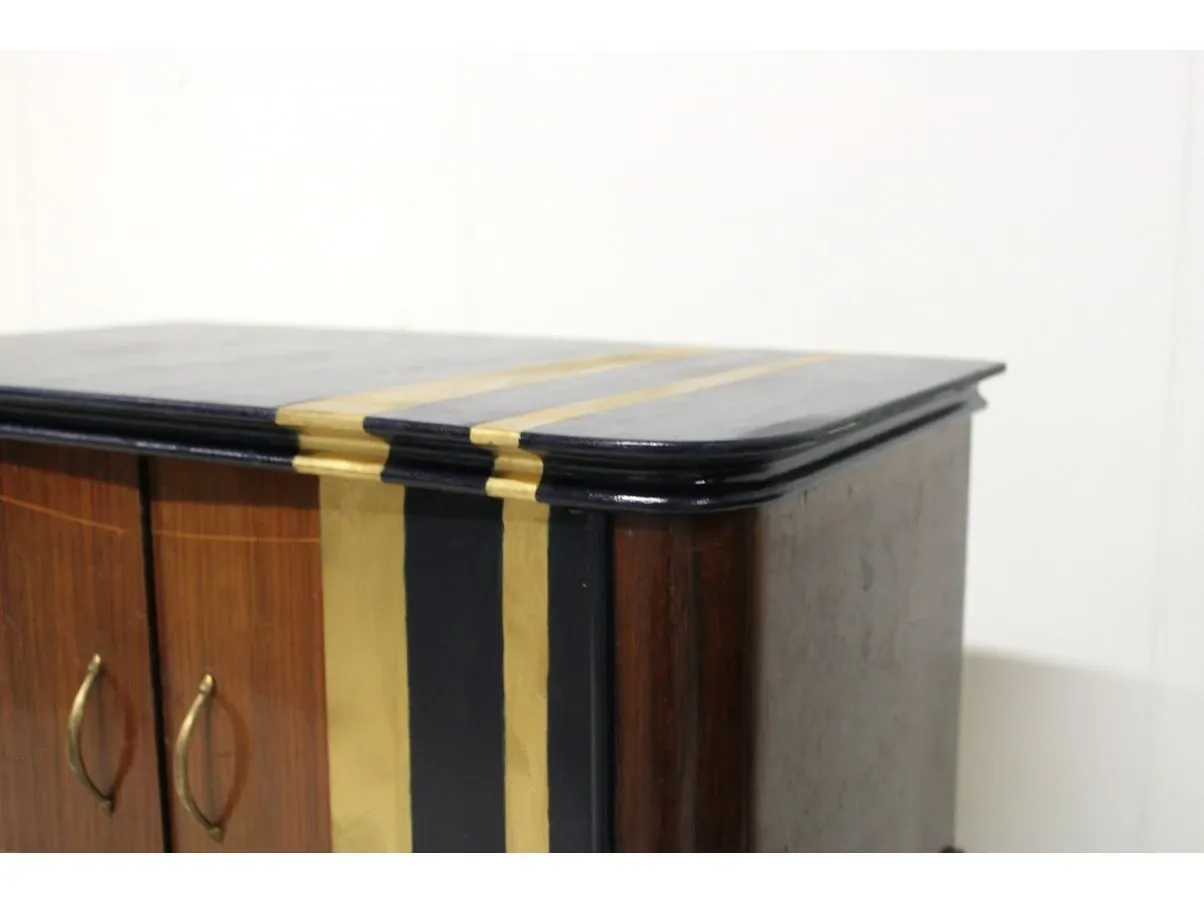 Set 2 comodini vintage in legno verniciato (anni '50),  4