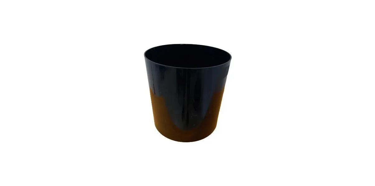 Vintage black wastepaper basket 4660 (1970s), Kartell image