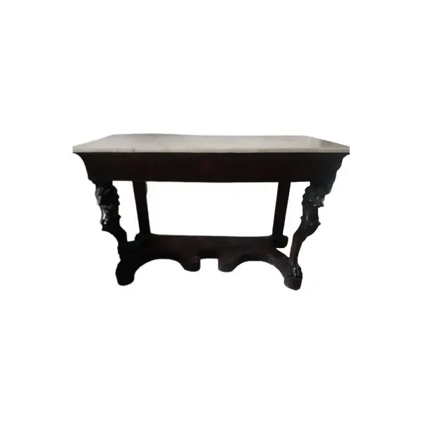 Vintage console in wood and marble ('800), 