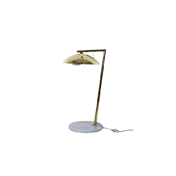 Brass and marble table lamp from the 70s, image